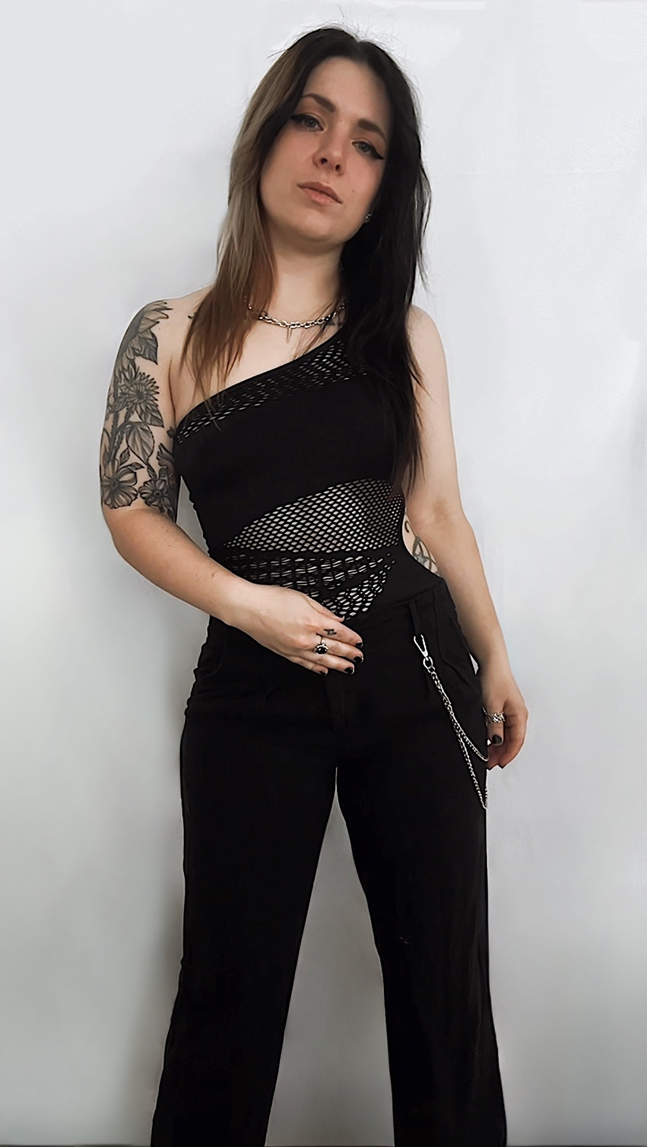 Pale Moonlight One Shoulder Bodysuit