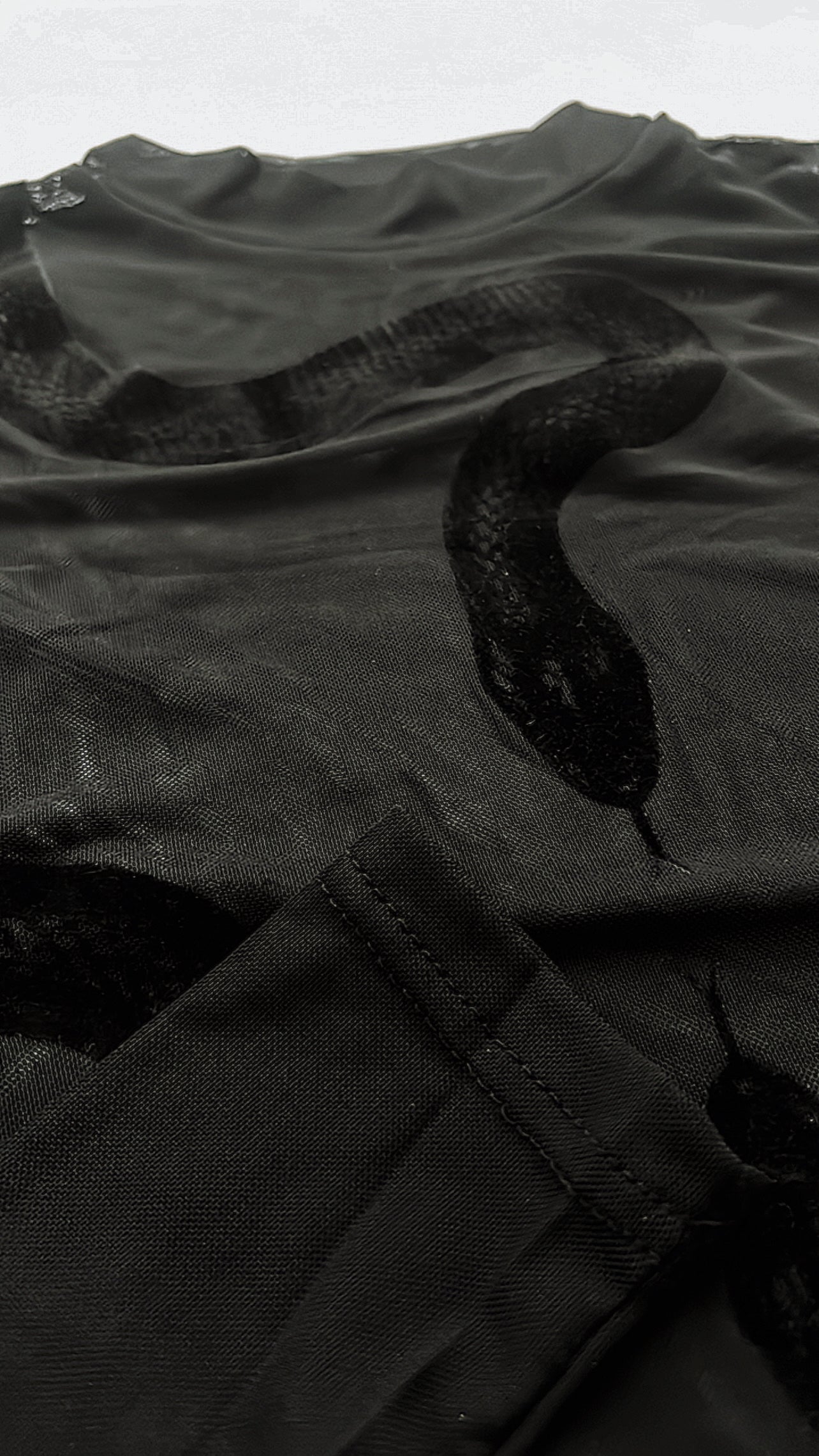 End of You Velvet Snake Mesh Bodysuit - Theblackcrownboutique