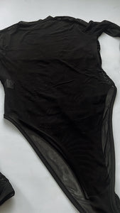 End of You Velvet Snake Mesh Bodysuit - Theblackcrownboutique
