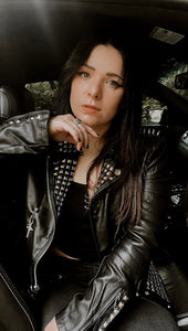 Royal Effect Faux Leather Moto Jacket