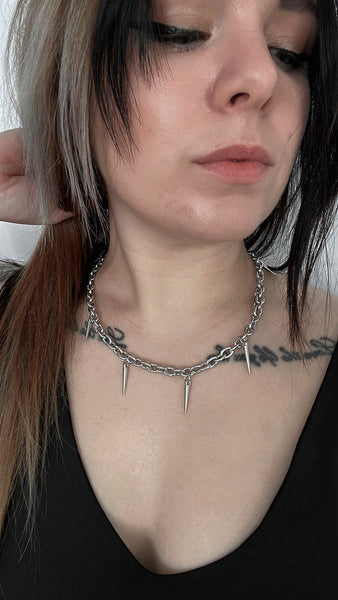 RESTOCKED Devil Stud Tassel Necklace – Theblackcrownboutique