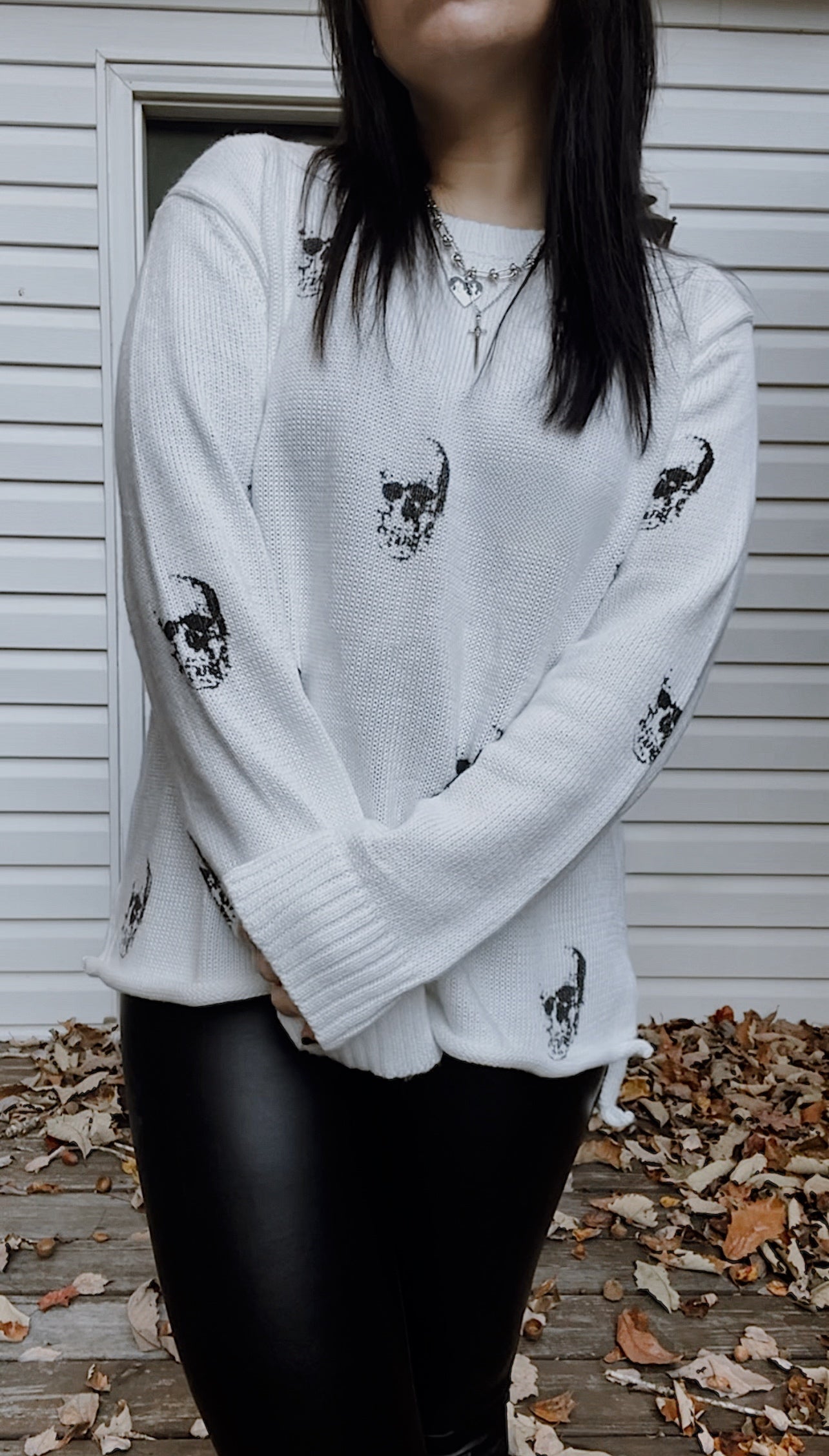 Dying To Love Skull Sweater