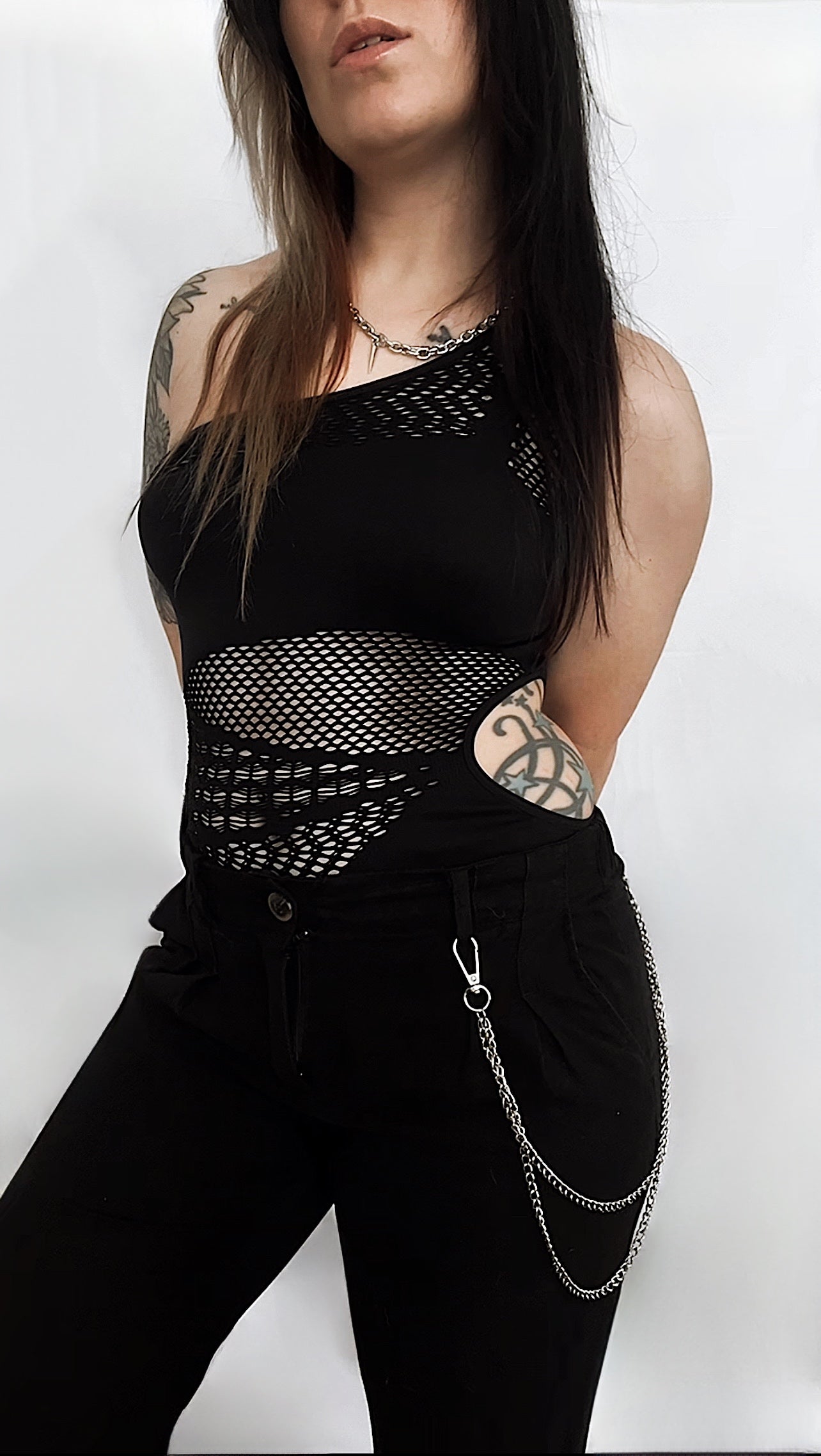 Pale Moonlight One Shoulder Bodysuit