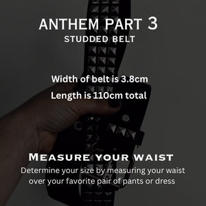 Anthem Part 3 Studded Belt - Theblackcrownboutique