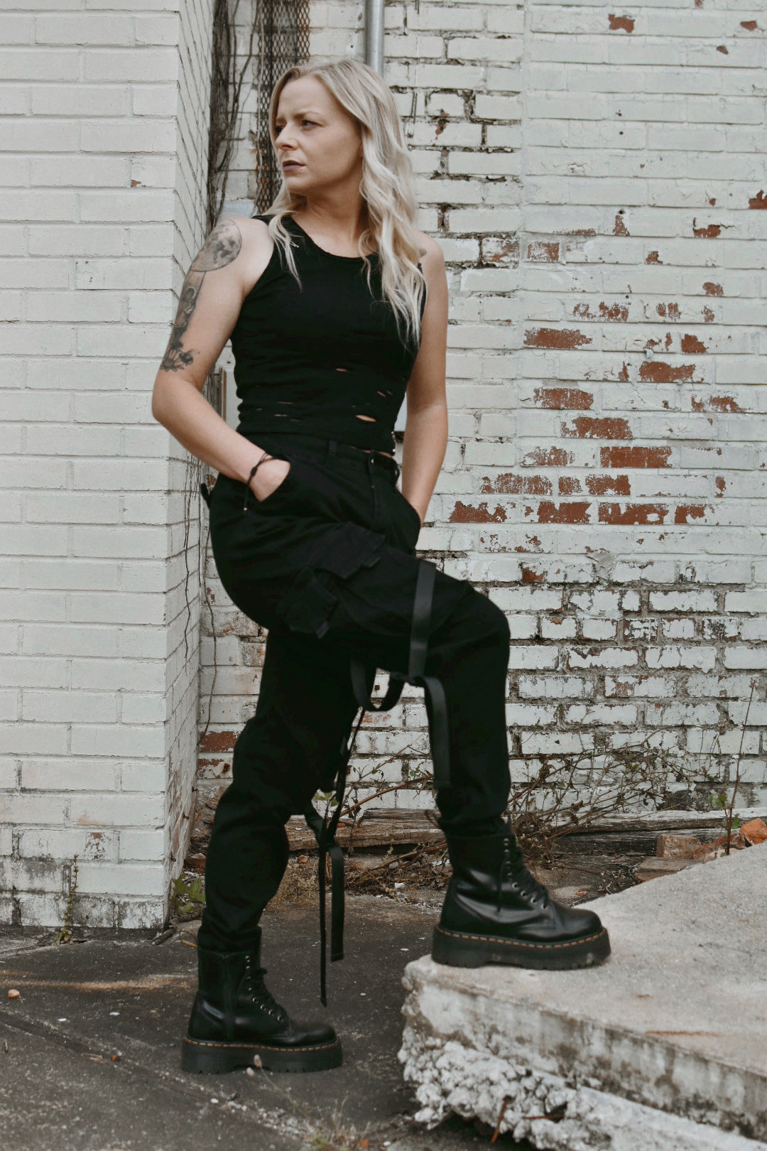 The Hell I Overcame Denim Cargo Joggers – Theblackcrownboutique